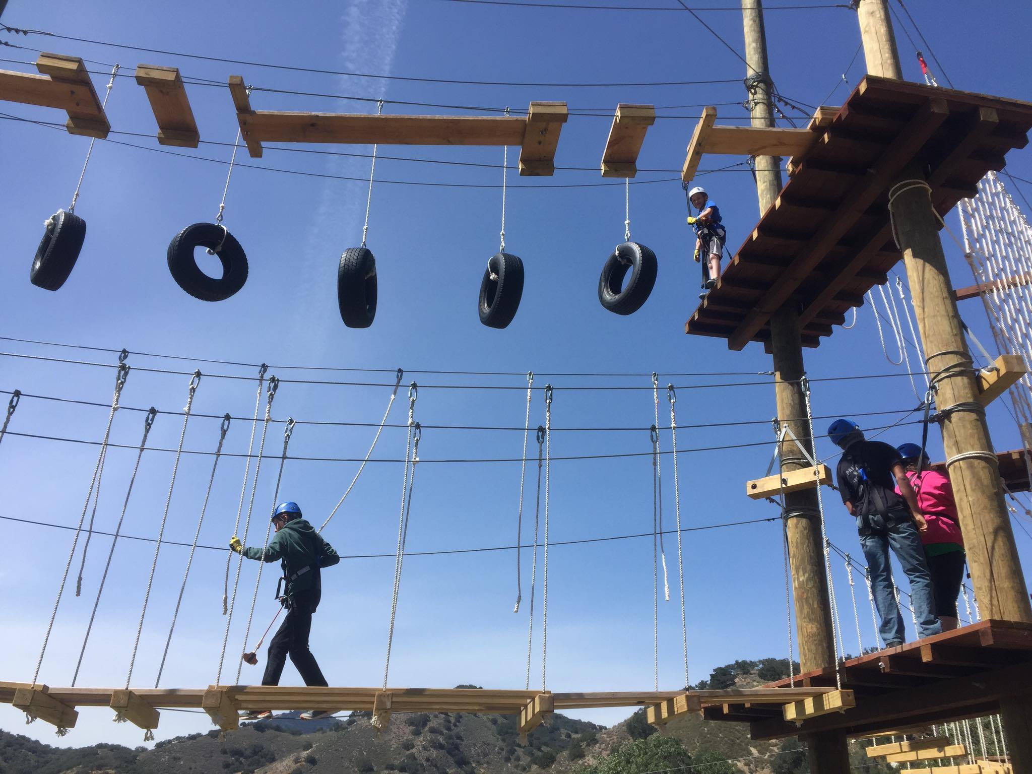 Zip-line project up in the air