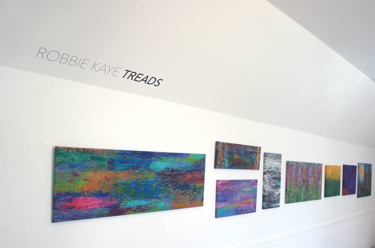 SYV Star Columnist and artist Robbie Kaye shows “Treads on Threads” at Honey Paper