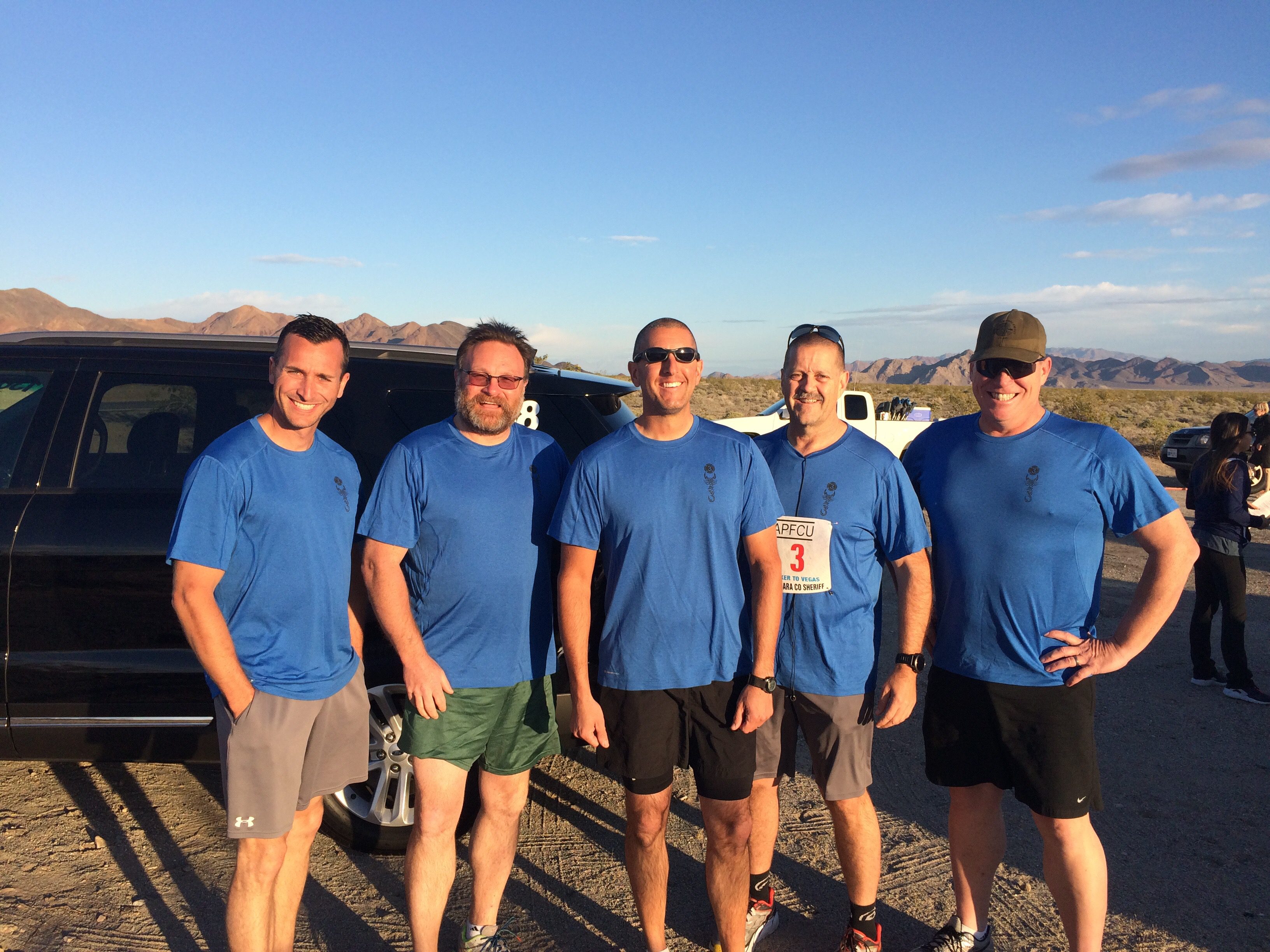 Local deputies run from Baker to Vegas in law enforcement relay