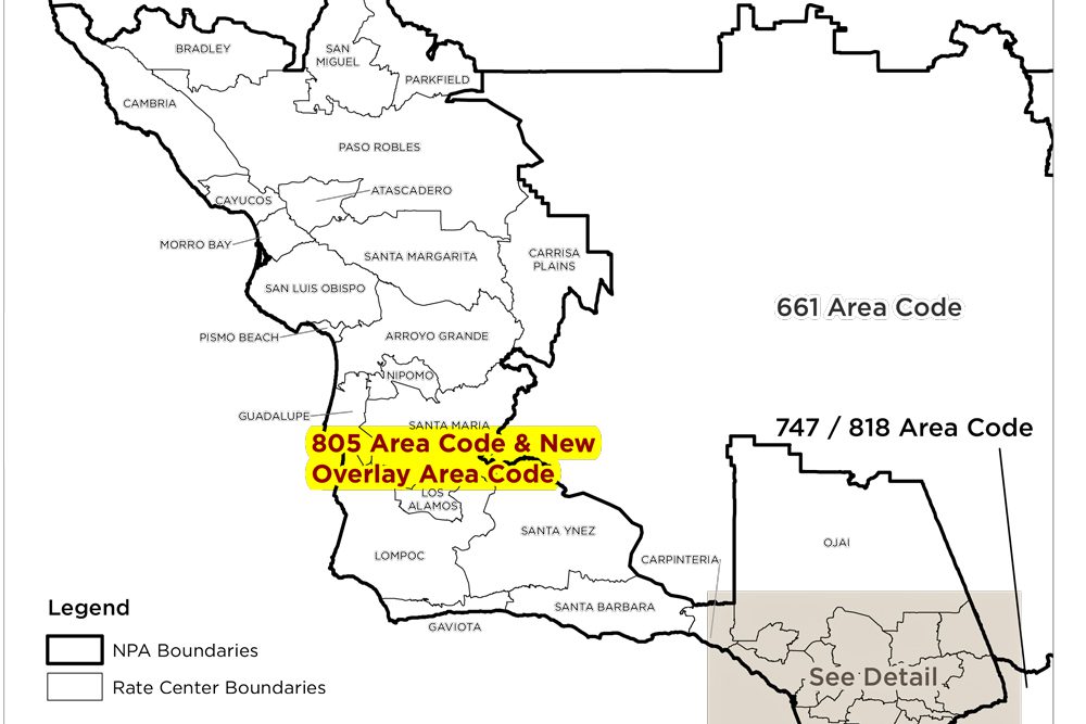 CPUC Approves Area Code Overlay for 805 Region Including Santa Barbara County