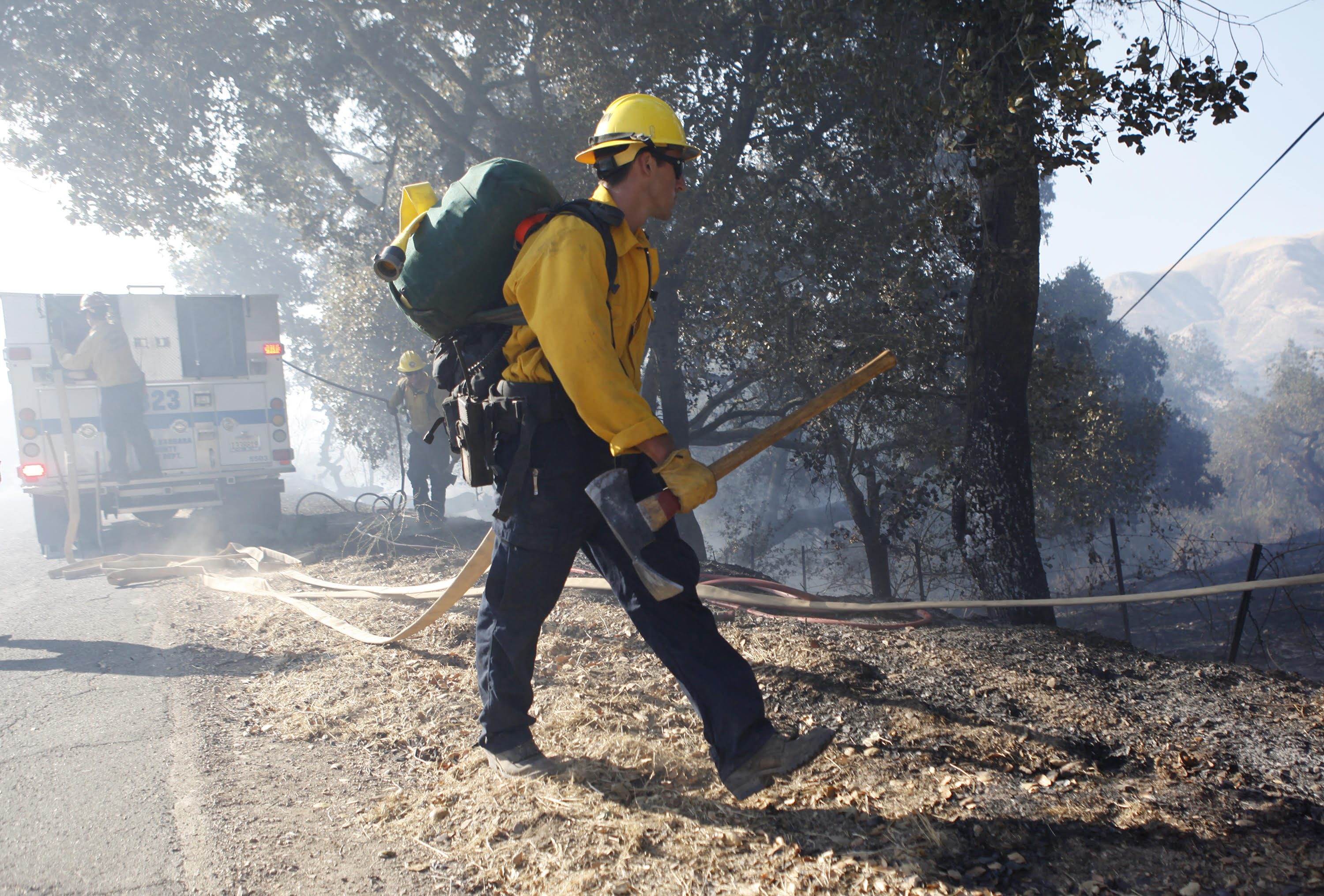 Mesa Fire along Foxen Canyon Road controlled quickly