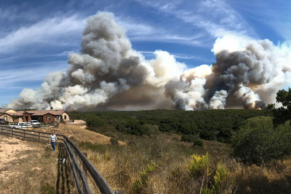 Structures Threatened by Series of Vegetation Fires in La Purisima Area Near Lompoc