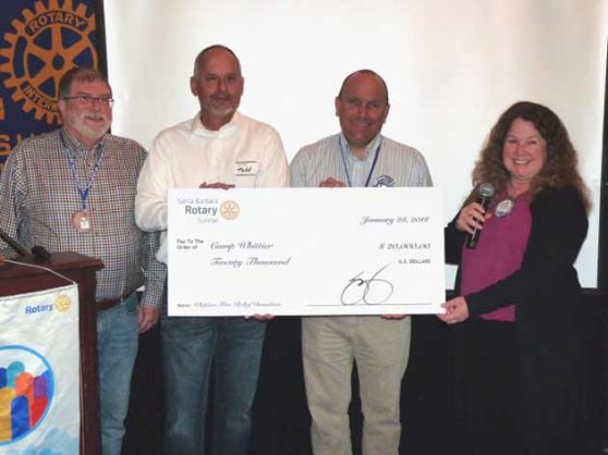 Sunrise Rotary gives $20,000 to Camp Whittier