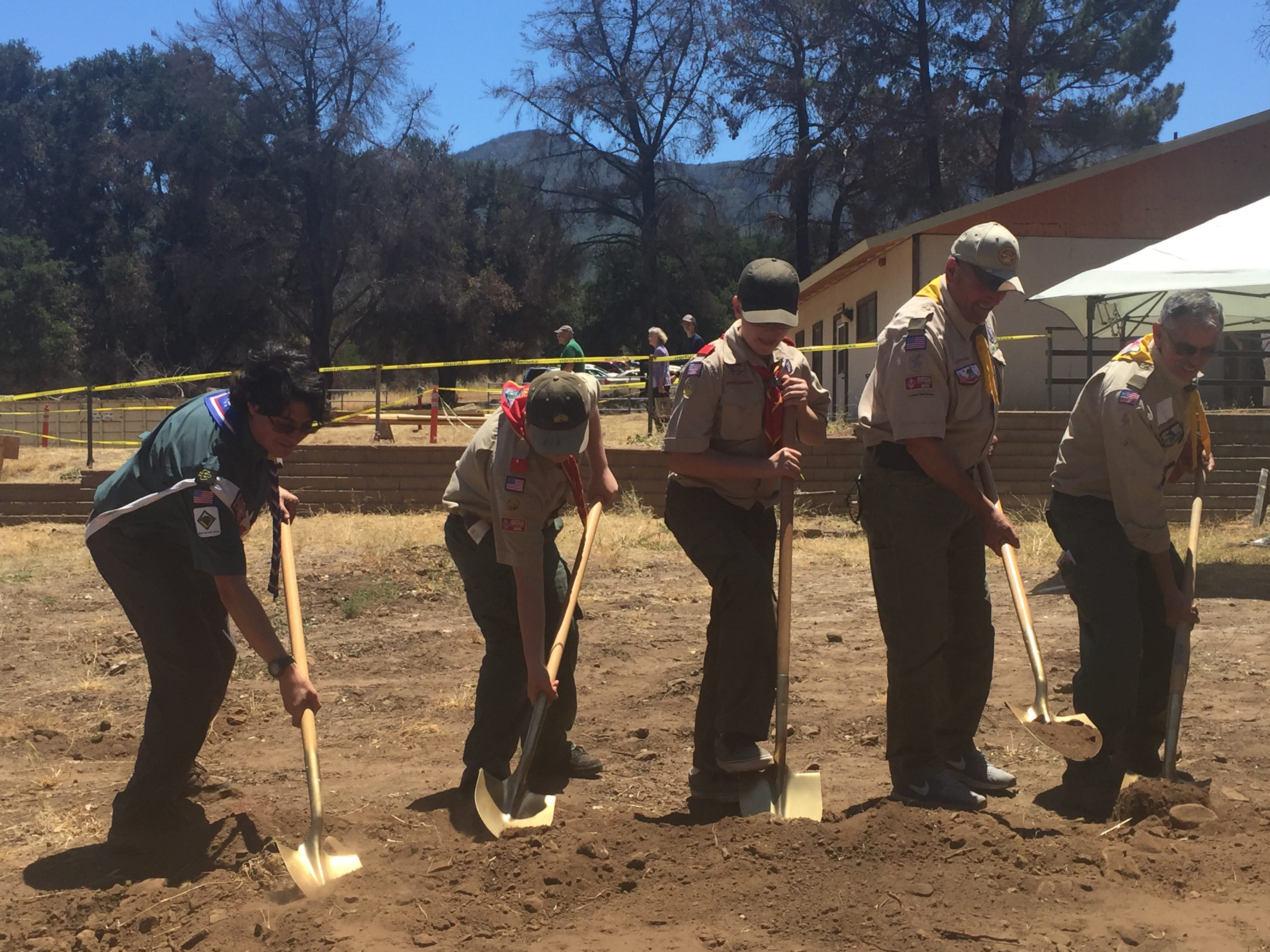 Boy Scouts break ground on camp reconstruction