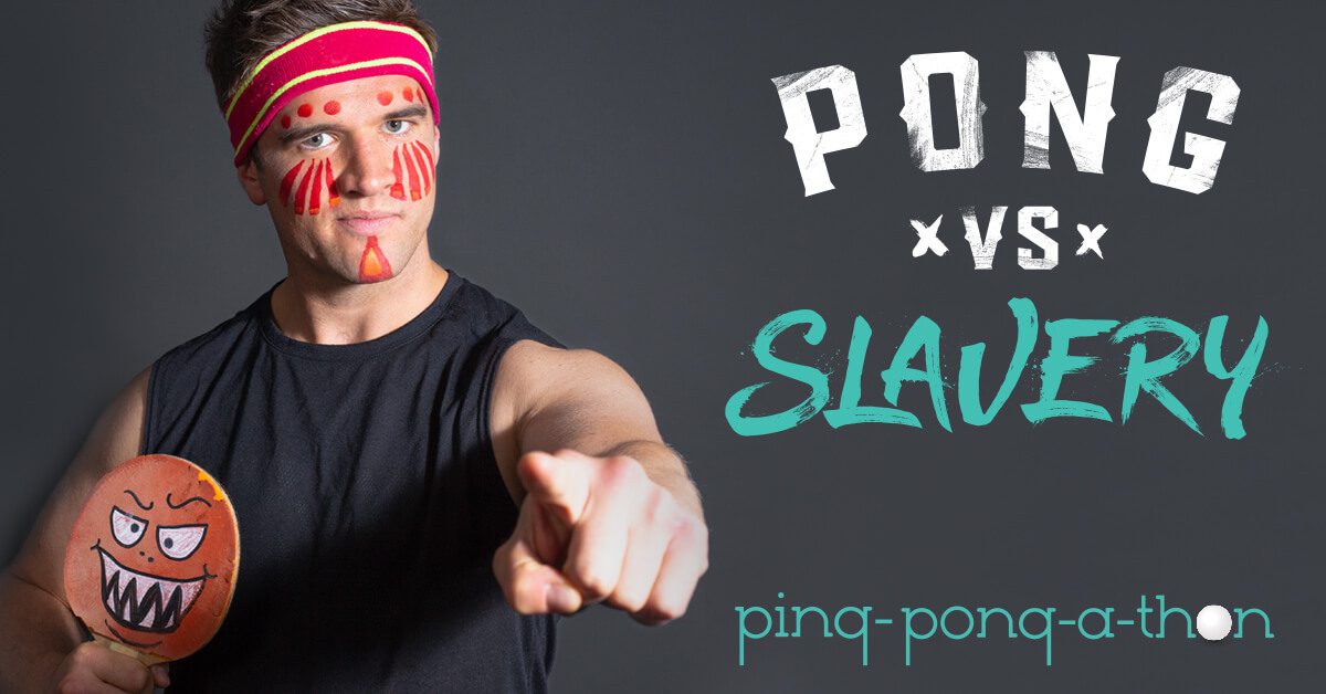 Ping Pong event to help fight slavery