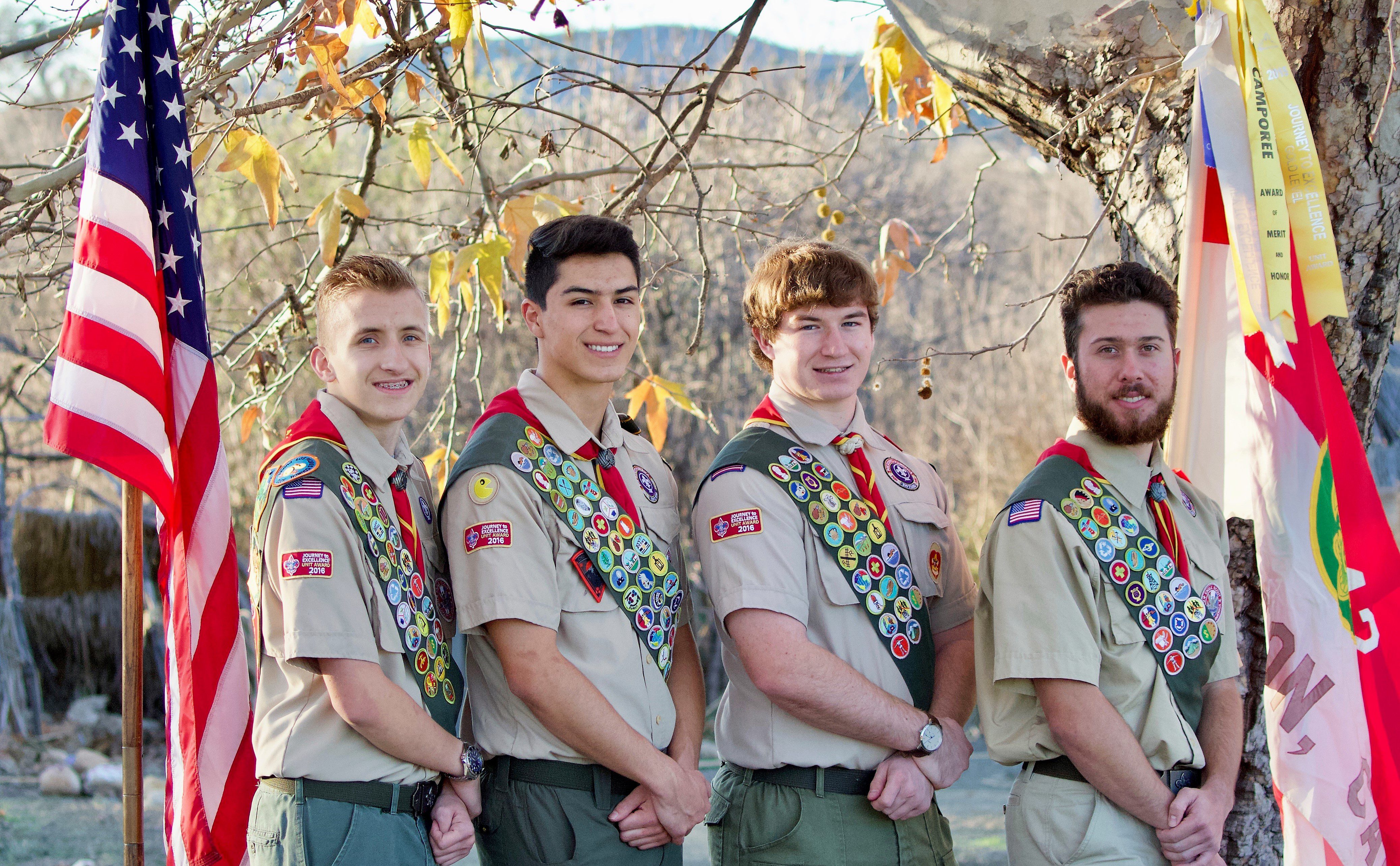 Scouts from Troop 42 achieve Eagle rank