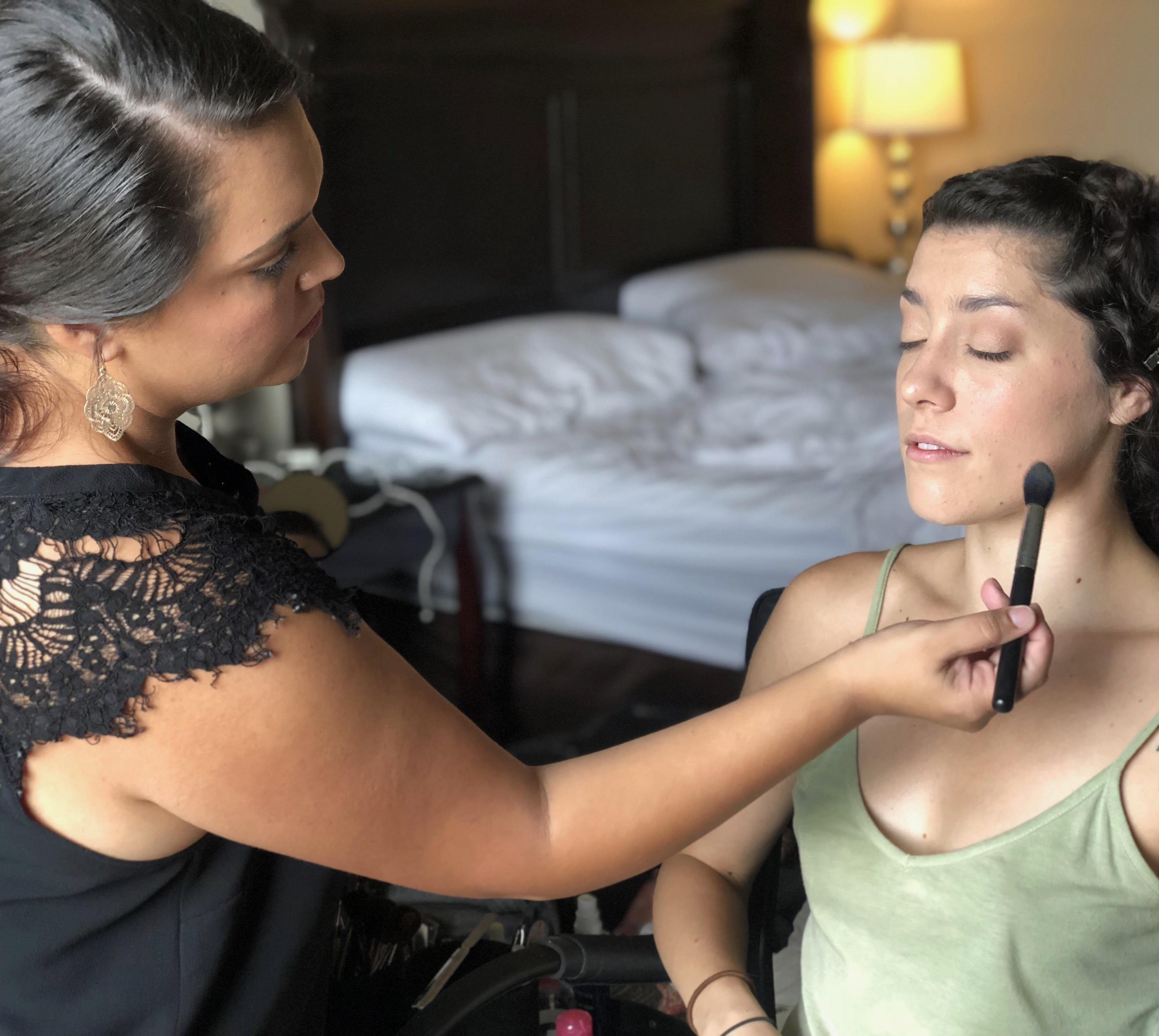 Make-up artist loves helping brides look beautiful