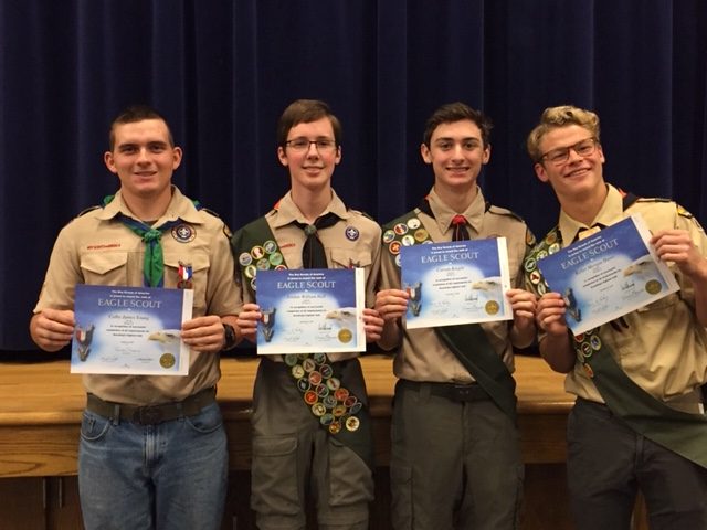4 local Boy Scouts achieve Eagle rank
