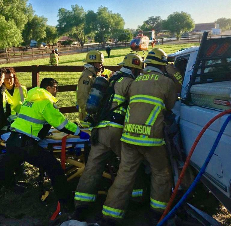 Major injuries for Santa Ynez teen after fiery crash