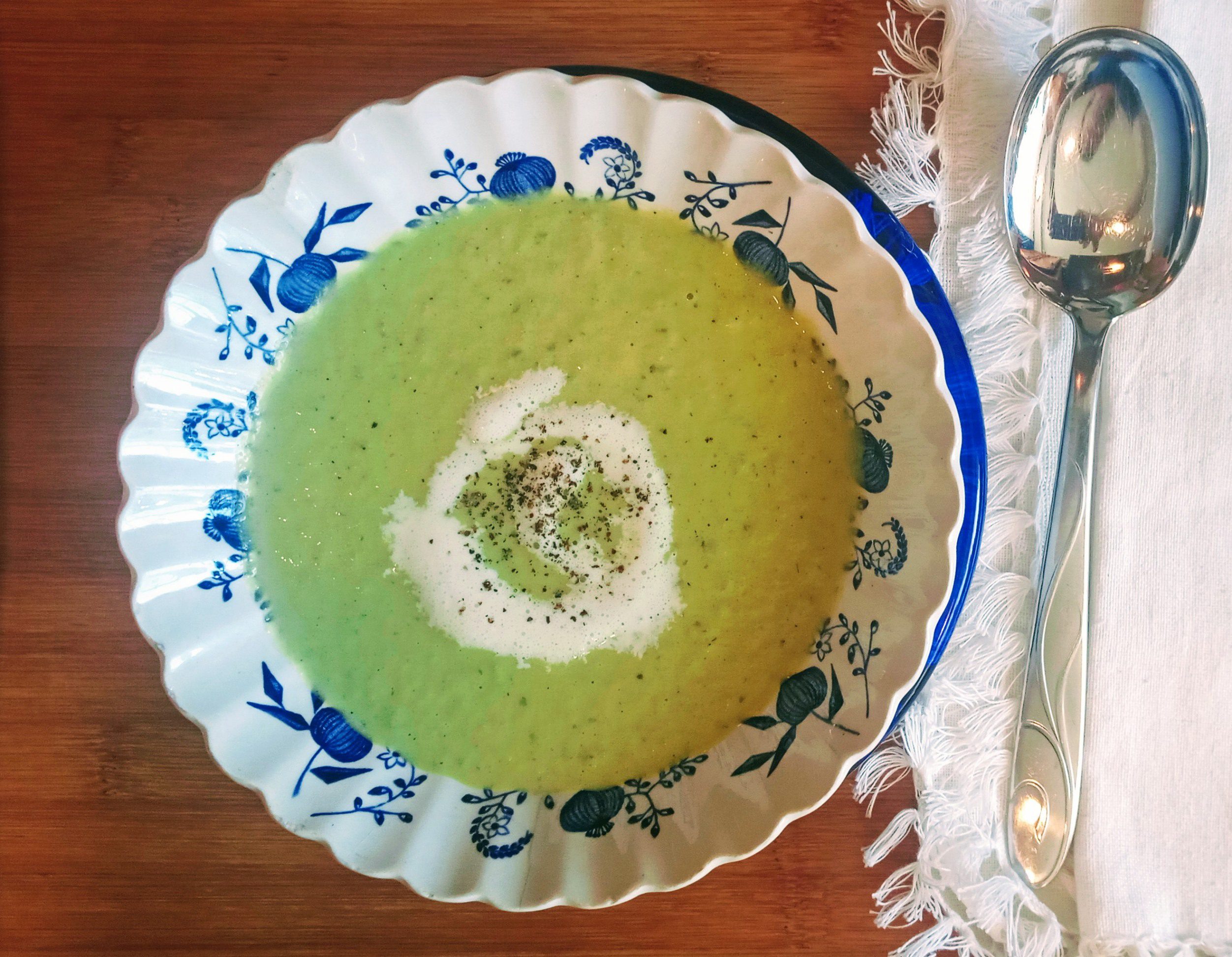 Chilled cream of cucumber soup is a childhood memory