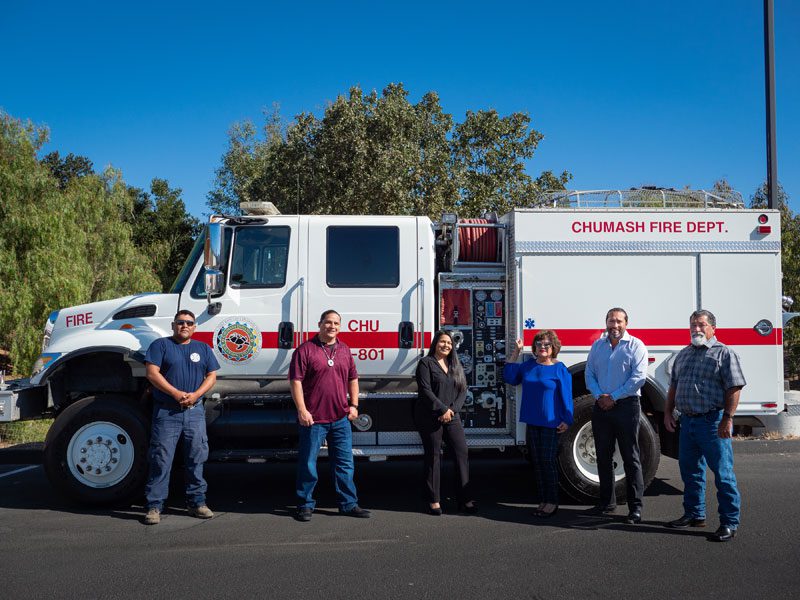 SY Chumash donate fire truck to Cahuilla Band of Indians