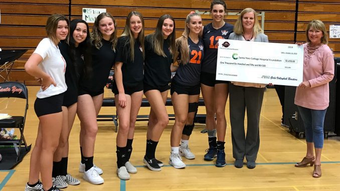 Syhs Volleyball Girls Donate 1 650 To Hospital Foundation Santa