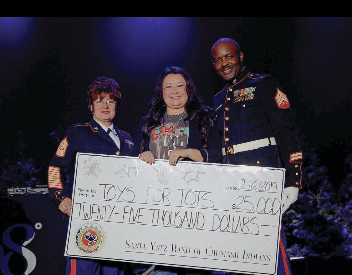 Chumash donate $25,000 to Toys for Tots