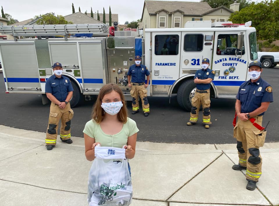 Dunn Middle School student donates masks to fire department