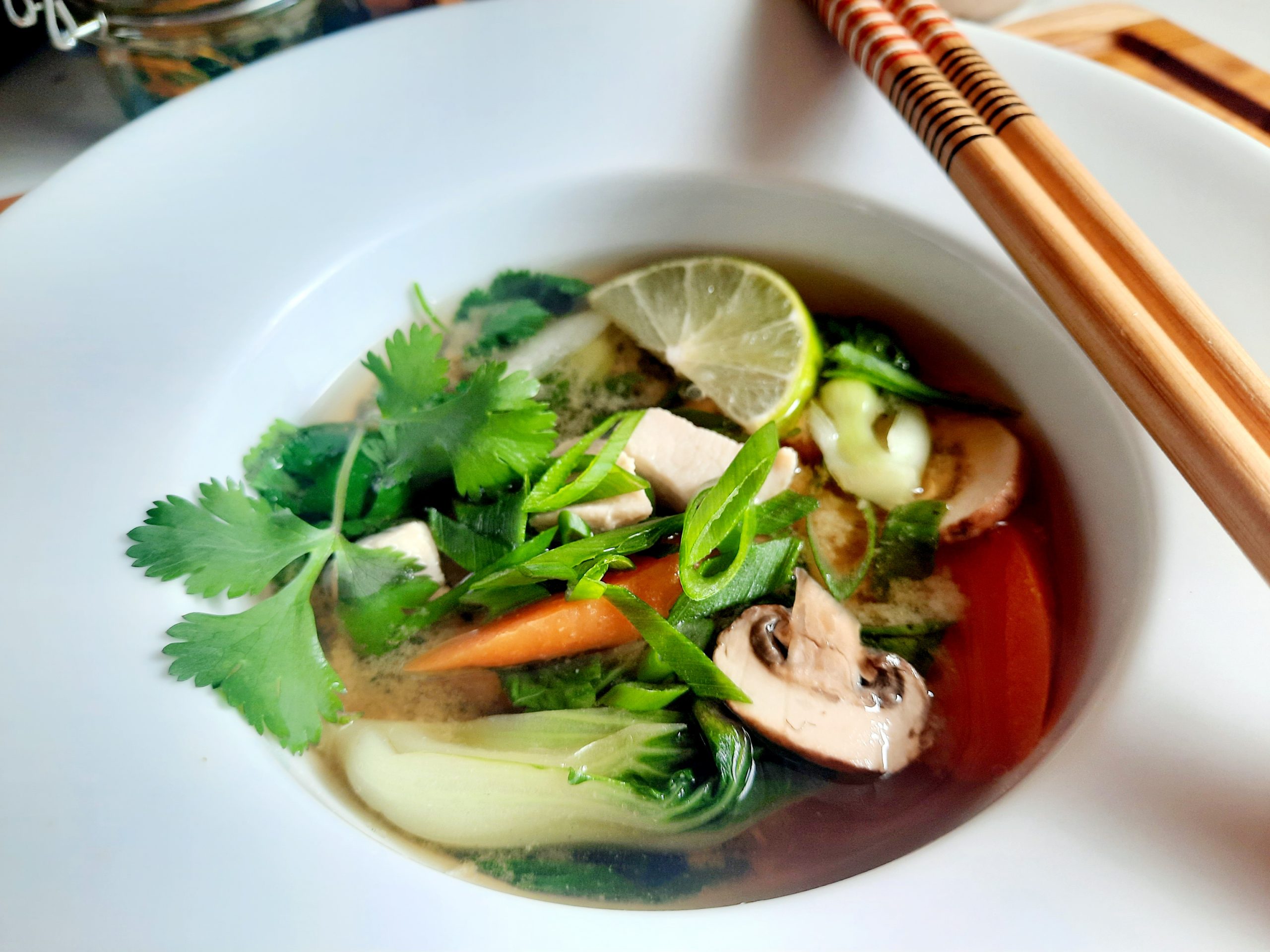 Miso Chicken Soup is a quick and comfortable dish