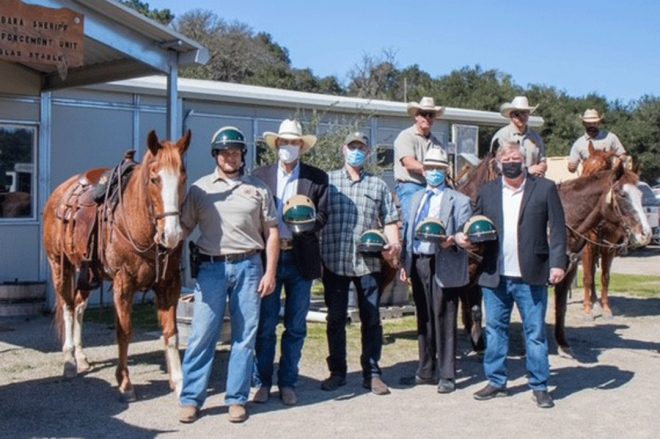 Benevolent Posse donates riding helmets to Sheriff’s Mounted Unit
