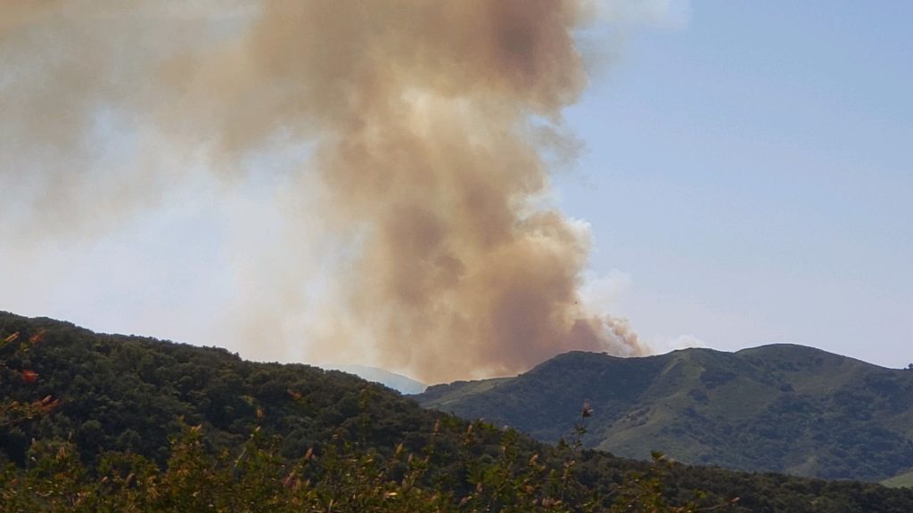 Vegetation fire near Hollister Ranch - Santa Ynez Valley Star