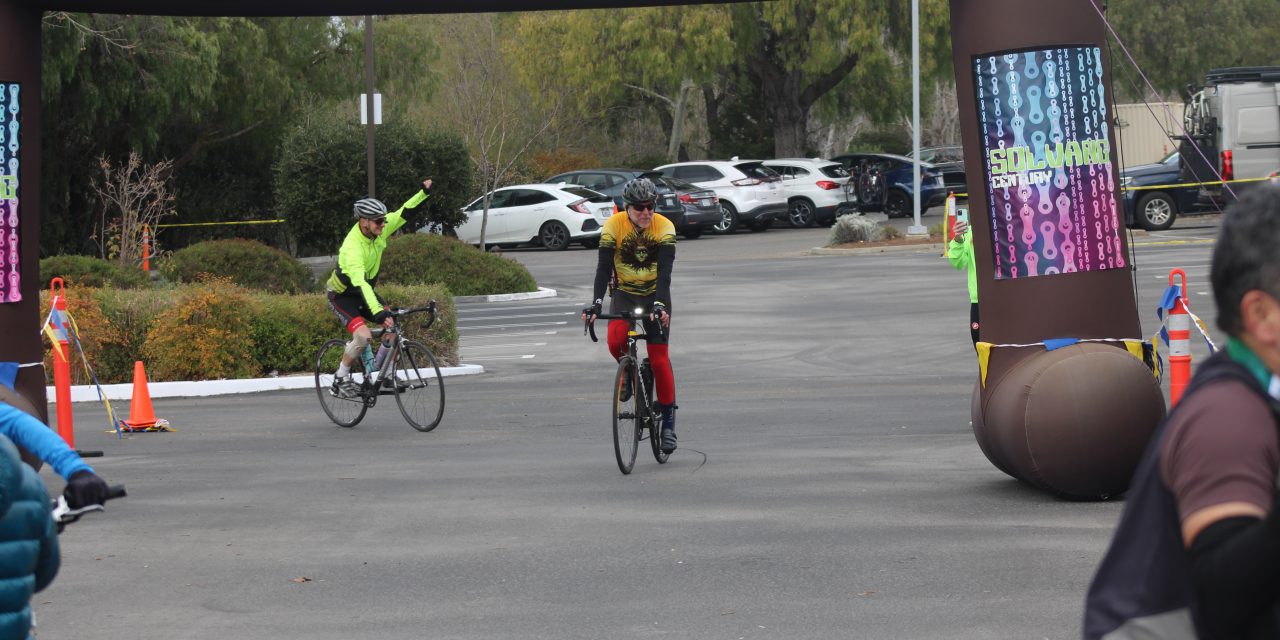 Cyclists Dodge Raindrops in Latest Solvang Century Ride