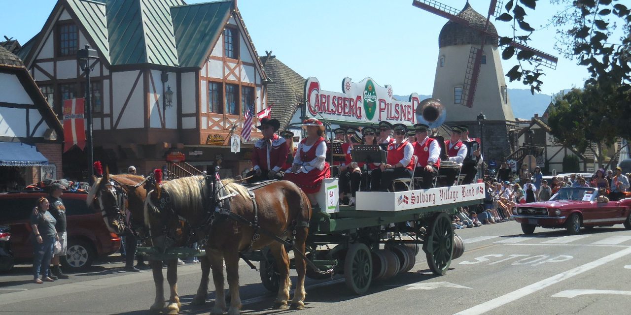 Danish Days was awash with Danish flags and Viking helmets