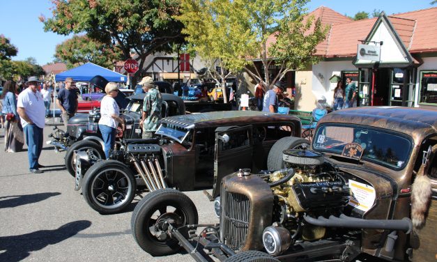 Motor buffs admire fancy wheels at Solvang car show