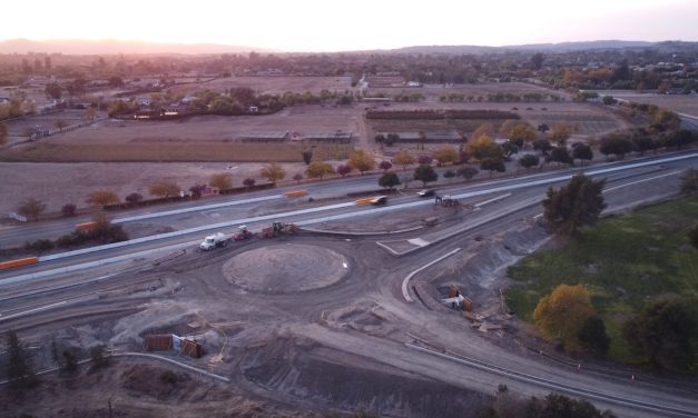 Construction begins on temporary traffic signal near Los Olivos