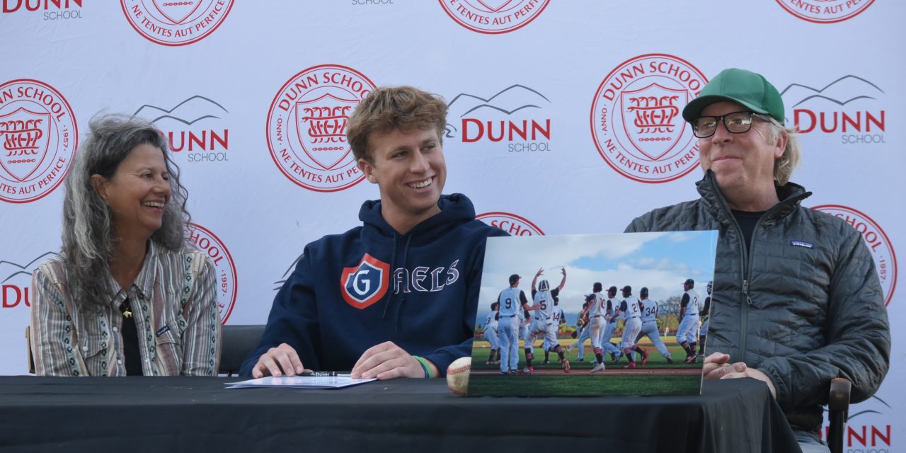 Dunn School baseball star Theo Anderson signs to play college ball with St. Mary’s
