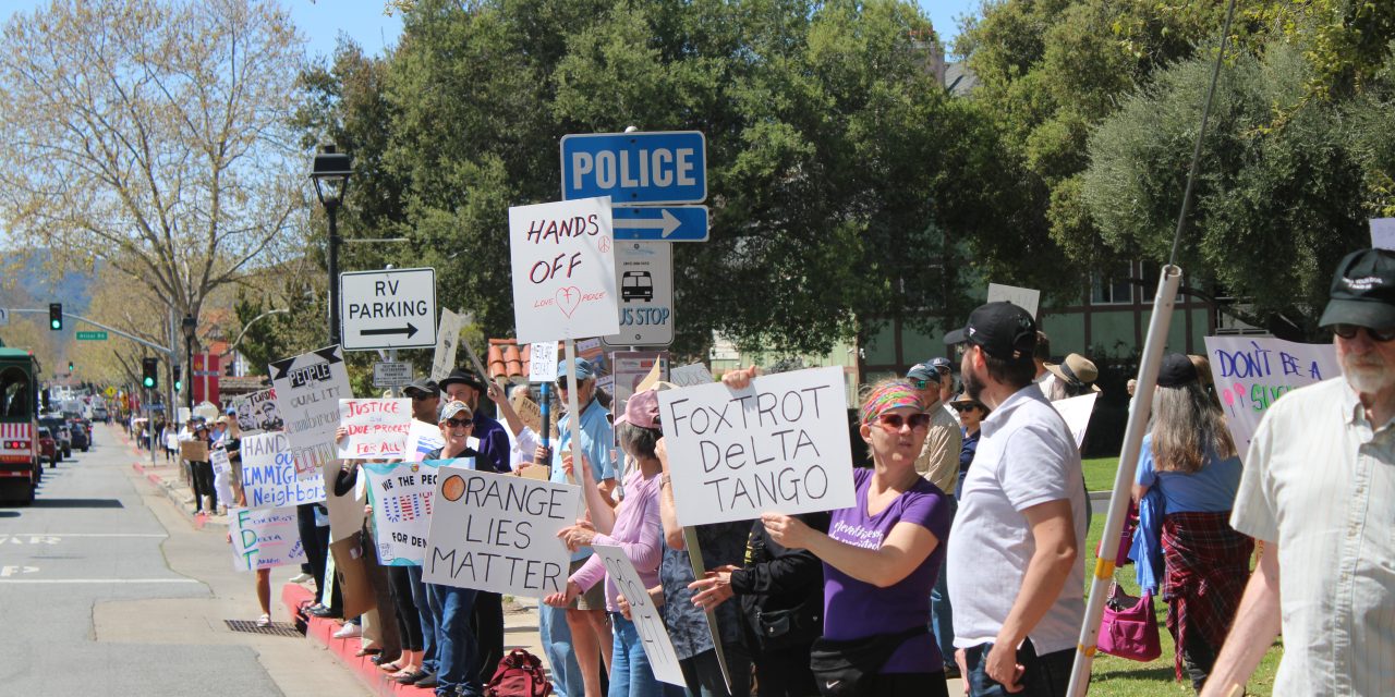 SYV residents participate in nationwide ‘Hands Off’ protest of president’s policies