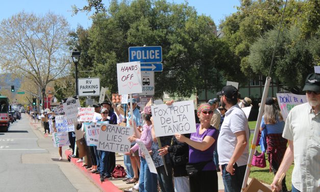SYV residents participate in nationwide ‘Hands Off’ protest of president’s policies