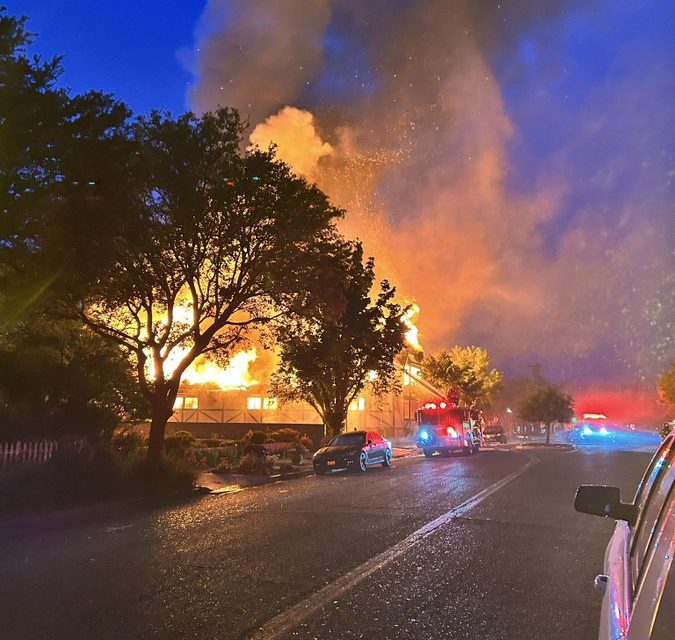 Fire breaks out at abandoned building on 1st and Molle in Solvang