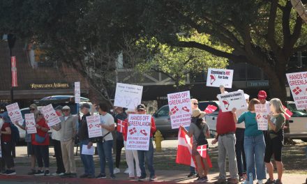 Solvang demonstrators stand with Denmark, tell U.S. administration ‘Hands off Greenland!’